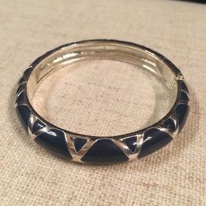 Blue and silver bracelet